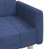 vidaXL Schlafsofa 2-Sitzer Blau Stoff