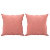 vidaXL Zierkissen 2 Stk. Rosa 40x40 cm Samt