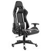 vidaXL Gaming-Stuhl Drehbar Wei&szlig; PVC