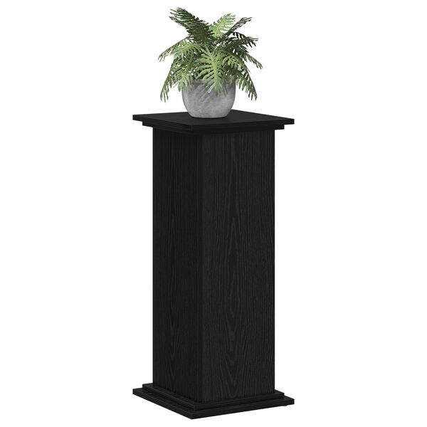 vidaXL Pflanzenst&auml;nder Schwarz Eichen-Optik 33 x 33 x 80 cm