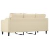 vidaXL 3-Sitzer-Sofa Creme 180 cm Stoff