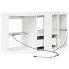 vidaXL Eck-LED-TV-Schrank Wandmontiert Hochglanz Wei&szlig; 100 x 40 x 50 cm