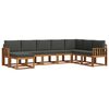 vidaXL Outdoor-Sofagarnitur 8 stk. Natur und Anthrazit
