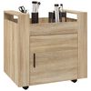 vidaXL Bürowagen Sonoma-Eiche 60x45x60 cm Holzwerkstoff