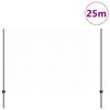 vidaXL Zaun mit Pfosten Grau 1,5 x 25 m Stahl