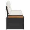 vidaXL Gartensofa Schwarz 184 x 62 x 85cm Poly-Rattan
