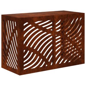 vidaXL Klimaanlagenabdeckung Rostoptik 90 x 40 x 60 cm Wetterfeststahl