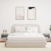 vidaXL Wand-Nachttische mit LED-Leuchten 2 Stk. Grau Sonoma