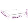 vidaXL Gartenstuhl-Kissen 6 Stk. Creme 50x50x2 cm Oxford-Gewebe