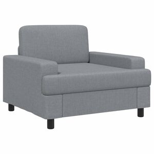 vidaXL Sessel Hellgrau Stoff