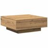 vidaXL Couchtisch Artisan-Eiche 80 x 80 x 31 cm