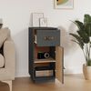 vidaXL Sideboard Grau 34x40x75 cm Massivholz Kiefer