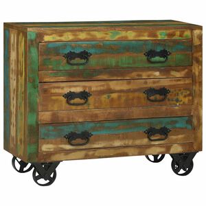 vidaXL Sideboard Braun 80 x 30 x 65 cm Massives upgecyceltes Holz