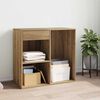 vidaXL Kosmetikschrank Artisan-Eiche 80x40x75 cm Holzwerkstoff