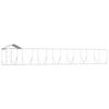 vidaXL Outdoor-Hundezwinger mit Dach Silbern 14x2x2,5 m Stahl Verzinkt