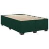 vidaXL Boxspringbett mit Matratze Dunkelgr&uuml;n 140x190 cm Samt