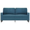 vidaXL 2-Sitzer-Sofa Blau 140 cm Samt