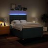 vidaXL Boxspringbett mit Matratze Blau 140x190 cm Stoff