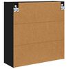 vidaXL Badezimmerspiegelschrank Schwarz 60 x 20 x 60 cm Holzwerkstoff