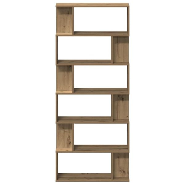 vidaXL Bücherregal Artisan-Eiche 80x24x192 cm Holzwerkstoff