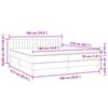 vidaXL Boxspringbett mit Matratze Hellgrau 180x210 cm Samt