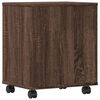 vidaXL Druckerständer mit Rollen Braun Eichen-Optik 41x32x48 cm