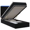 vidaXL Ottoman-Bett mit Matratze und LED Schwarz 100 x 200 cm Samt