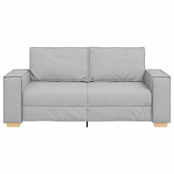 vidaXL 2-Sitzer Sofa Wolkengrau 140 cm Stoff