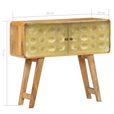 vidaXL Sideboard Mangoholz Massiv 90 x 30 x 77 cm