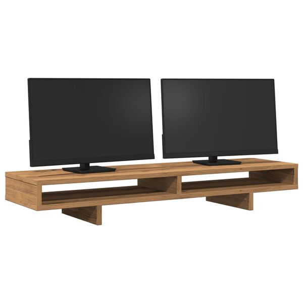 vidaXL Monitorst&auml;nder Artisan-Eiche 100x27x15 cm Holzwerkstoff