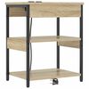 vidaXL Nachttisch 2 pcs Sonoma-Eiche 41 x 31 x 51 cm Holzwerkstoff