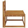 vidaXL Outdoor End Sofa Natur 91 x 63 x 73 cm Massivholz Akazie