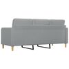 vidaXL 3-Sitzer-Sofa Hellgrau 180 cm Stoff