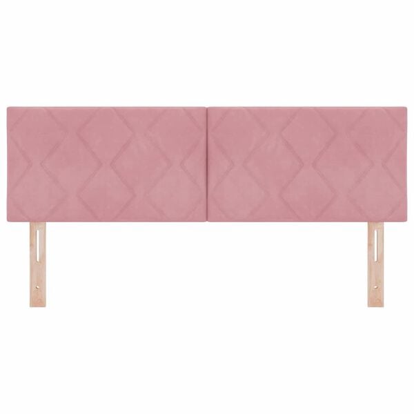 vidaXL Kopfteil mit Kopfteil Rosa 160 cm Samt