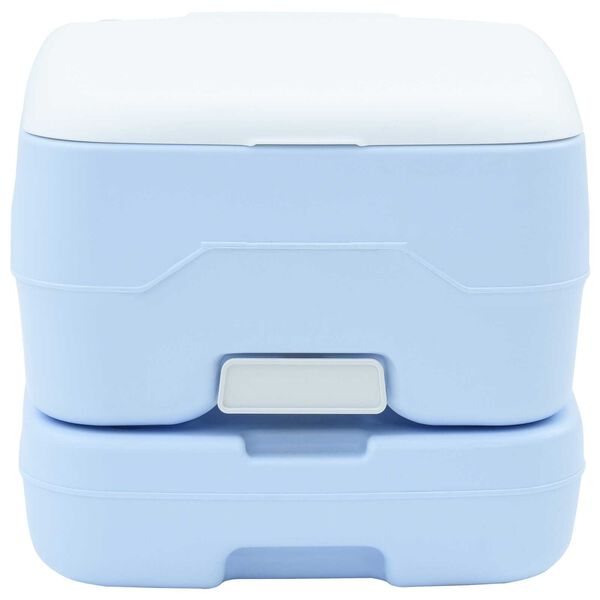 vidaXL Camping-Toilette Helles Blau und Weiß 41,5 x 36,5 x 30 cm