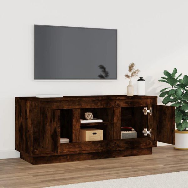 vidaXL TV-Schrank Räuchereiche 102x35x45 cm Holzwerkstoff