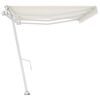 vidaXL Standmarkise Automatisch 600x350 cm Creme