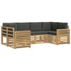 vidaXL Outdoor-Sofagarnitur 6 pcs Wei&szlig; und Anthrazit