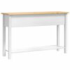 vidaXL Beistelltisch mit Schubladen Corona Wei&szlig; 114 x 34,5 x 73 cm