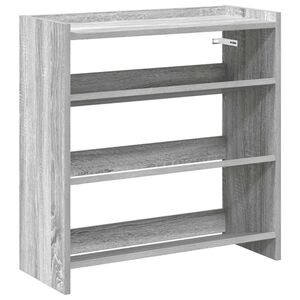 vidaXL Schuhregal Grau Sonoma 60x25x62 cm Holzwerkstoff