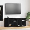 vidaXL TV-Schr&auml;nk Schwarz 100 x 35 x 40 cm Holzwerkstoff