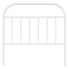 vidaXL Kopfteil Metall Wei&szlig; 107 cm