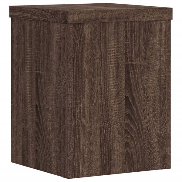 vidaXL Pflanzenst&auml;nder 2 Stk. Braun Eiche 15x15x20 cm Holzwerkstoff