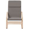 vidaXL Relaxsessel mit Hocker Taupe Stoff