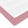 vidaXL Boxspringbett mit Matratze Rosa 120 x 190 cm Stoff