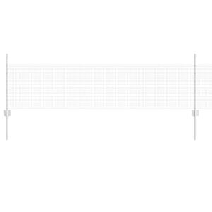 vidaXL Zaun mit Pfosten Silber 0,5 x 50 m Stahl