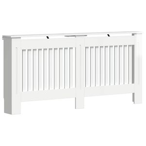vidaXL Heizk&ouml;rperabdeckung Hochglanz Wei&szlig; 172 x 19 x 81,5 cm