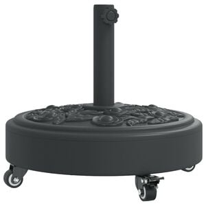 vidaXL Sonnenschirmst&auml;nder mit Rollen f&uuml;r &Oslash;38/48 mm Mast 27 kg Rund