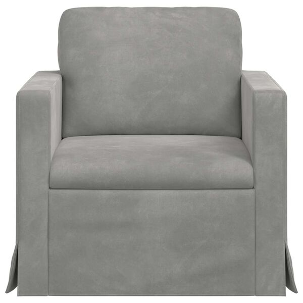 vidaXL Sofa Hellgrau Gesamtabmessungen: 78 x 78 x 80 cm (B x T x H)