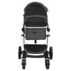 vidaXL 2-in-1-Kinderwagen Dunkelgrau Aluminium